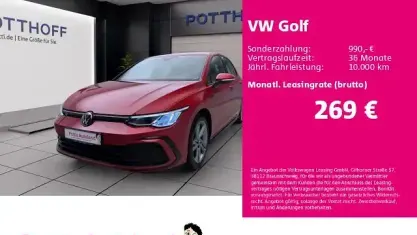 Gebraucht VW Golf VIII R-line 131 PS (96 kW) 2022 Rot Limousine