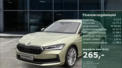 Gebraucht Skoda Superb Selection 150 PS (110 kW) 2024 Gelb Kombi