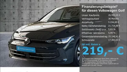 Gebraucht VW Golf VIII Goal 116 PS (85 kW) 2025 Grau Limousine