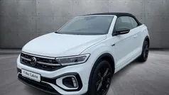 Pure white / schwarz Gebraucht 2024 VW T-Roc Cabriolet R-line Cabrio | 36.570 € (Fairer Preis)