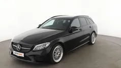 Schwarz Gebraucht 2018 Mercedes C220 AMG line Kombi | 25.490 € (Fairer Preis)