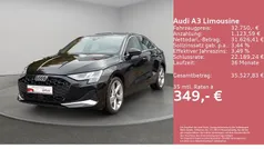 Mythosschwarz metallic Gebraucht 2025 Audi A3 Advanced Plus Limousine | 32.750 € (Fairer Preis)