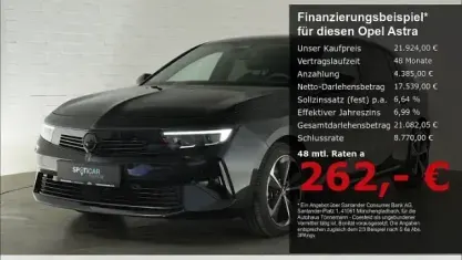 Gebraucht Opel Astra 145 PS (106 kW) 2024 Schwarz Kleinwagen