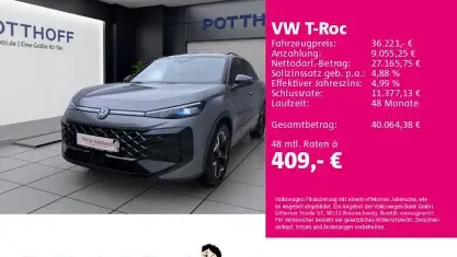 Gebraucht VW T-Roc R-line 150 PS (110 kW) 2026 Grau SUV