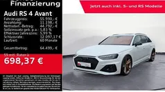Gletscherweiß metallic Gebraucht 2021 Audi RS4 Ambiente Kombi | 55.990 € (Fairer Preis)