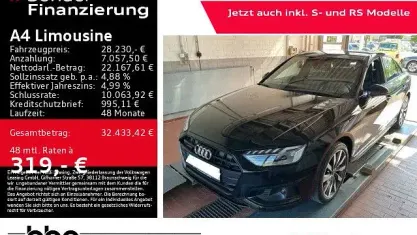 Gebraucht Audi A4 Advanced Plus 204 PS (150 kW) 2022 Schwarz Limousine