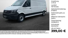 Weiß Neu 2025 VW Crafter Van | 41.990 € (Guter Preis)