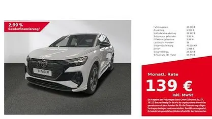 Gletscherweiß metallic Gebraucht 2022 Audi Q4 Sportback e-tron Ambiente SUV | 29.380 € (Fairer Preis)