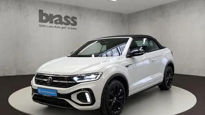 Pure white/schwarz Gebraucht 2023 VW T-Roc Cabriolet R-line Cabrio | 31.400 € (Fairer Preis)