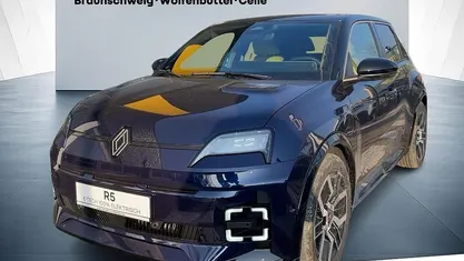 Neu Renault 5 E-Tech Iconic 110 kW (150 PS) 2025 Nachtblau, dach black pearlschwarz (blau) Limousine