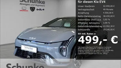 Gebraucht Kia EV4 GT-Line 150 kW (204 PS) 2025 Grau Kleinwagen