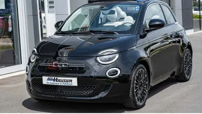 Neu Fiat 500C La Prima 65 PS (47 kW) 2026 Schwarz Cabrio