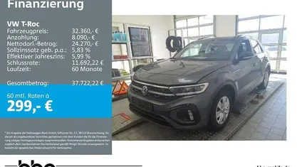 Gebraucht VW T-Roc R-line 150 PS (110 kW) 2025 Grau SUV