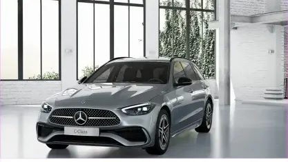 Gebraucht Mercedes C180 AMG line 170 PS (125 kW) 2025 Lack hightechsilber Kombi
