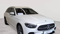 Manufaktur diamantweiß bright metallic Gebraucht 2022 Mercedes E220 AMG line Kombi | 32.990 € (Fairer Preis)