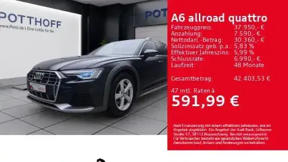 Gebraucht Audi A6 Allroad Design 349 PS (256 kW) 2020 Firmamentblau metallic Kombi