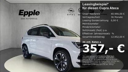 Weiß Neu 2025 Cupra Ateca SUV | 40.990 € (Fairer Preis)