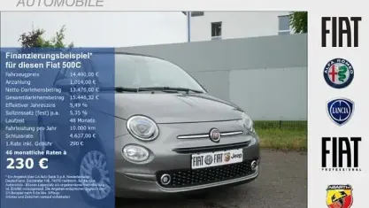 Gebraucht Fiat 500C Dolcevita 69 PS (50 kW) 2022 Grau Cabrio