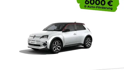 Neu Renault 5 E-Tech Komfort 11 kW (15 PS) 2025 Perlmuttweiß mit dach in black pearlschwarz (schwarz)