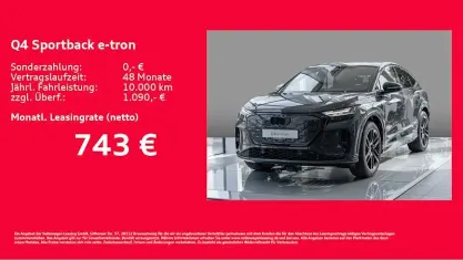 Neu Audi Q4 Sportback e-tron Performance 250 kW (340 PS) 2026 Grau SUV