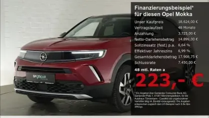 Używany Opel Mokka Elegance 131 KM (96 kW) 2023 Czerwony SUV
