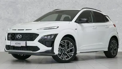Gebraucht Hyundai Kona N Line 199 PS (146 kW) 2022 Atlas white / sol SUV