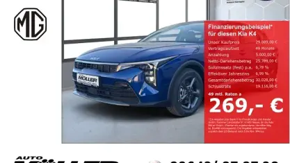 Neu Kia K4 Comfort 150 PS (110 kW) 2026 Azurblau metallic Limousine