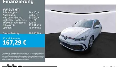 Gebraucht VW Golf VIII GTI 245 PS (180 kW) 2023 Pure white Limousine