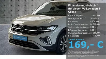 Gebraucht VW T-Cross IQ Drive 116 PS (85 kW) 2024 Ascotgrau SUV