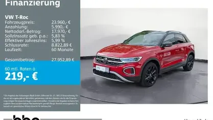 Gebraucht VW T-Roc Style 150 PS (110 kW) 2023 Rot SUV