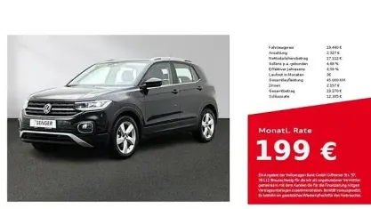 Second-hand VW T-Cross Style 110 CP (80 kW) 2021 Negru SUV