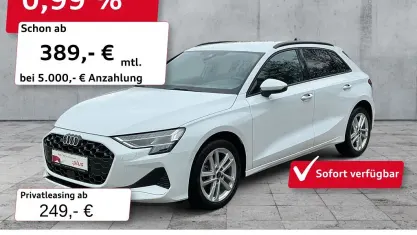 Używany Audi A3 Advanced 116 KM (85 kW) 2025 Biały Sedan/Limuzyna