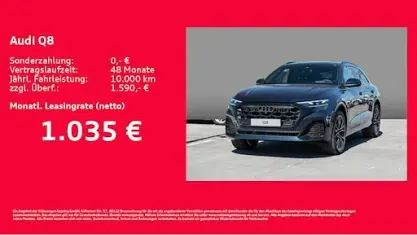 Neu Audi Q8 Ambiente 286 PS (210 kW) 2026 Blau SUV