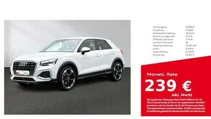 Second-hand Audi Q2 Advanced Plus 150 CP (110 kW) 2025 Alb SUV