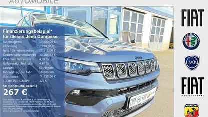 Blau Gebraucht 2024 Jeep Compass SUV | 27.990 € (Guter Preis)
