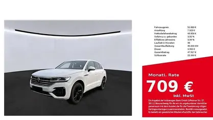 Usata VW Touareg R-line 231 CV (169 kW) 2023 Bianco SUV