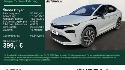 Gebraucht 2025 Skoda Enyaq iV SportLine SUV | 51.795 € (Fairer Preis)