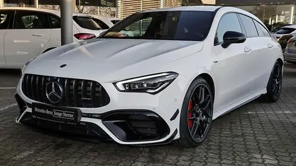 Unilack polarweiß Gebraucht 2020 Mercedes CLA45 AMG Shooting Brake AMG Kombi | 43.890 € (Fairer Preis)
