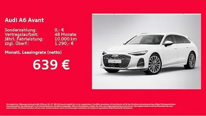 Neu Audi A6 Ambiente 299 PS (219 kW) 2026 Weiß Kombi