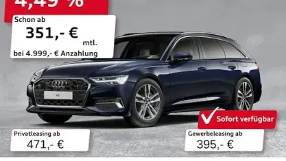 Gebraucht Audi A6 Advanced 299 PS (219 kW) 2025 Firmamentblau metallic Kombi