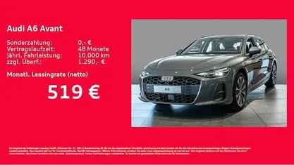 Grau Neu 2025 Audi A6 S-Line Kombi | 58.690 €