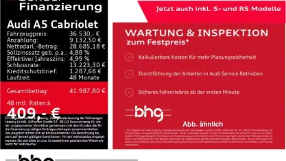 Gebraucht Audi A5 Cabriolet Advanced Plus 204 PS (150 kW) 2022 Schwarz Cabrio