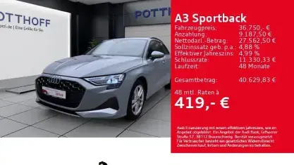 Gebraucht Audi A3 Sportback e-tron Advanced Plus 204 PS (150 kW) 2025 Pfeilgrau perleffekt Kleinwagen