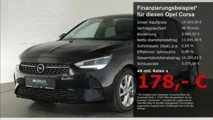 Używany Opel Corsa Elegance 101 KM (74 kW) 2023 Czarny Hatchback