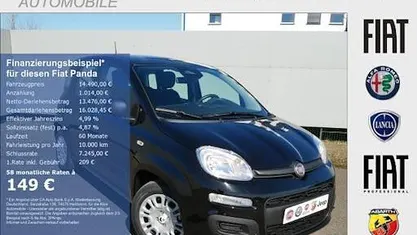 Neu Fiat Panda Pop 70 PS (51 kW) 2025 Schwarz Kleinwagen