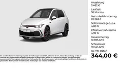 Pure white Gebraucht 2022 VW Golf VIII GTI Limousine | 31.745 € (Fairer Preis)