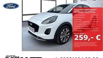 Ny Ford Puma Titanium 125 HK (91 kW) 2026 Hvid SUV