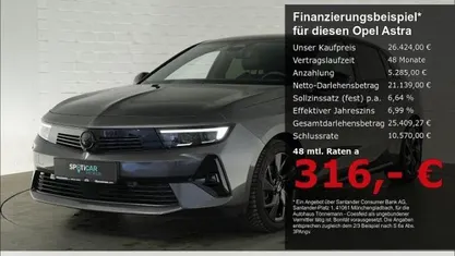 Usata Opel Astra 131 CV (96 kW) 2025 Grigio Berlina