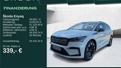 2y moonweiss metallic Gebraucht 2025 Skoda Enyaq iV SportLine SUV | 48.750 € (Guter Preis)