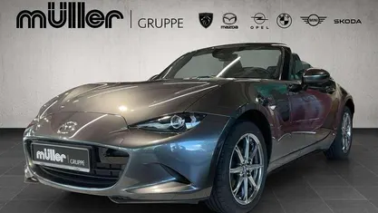 Machine gray Neu 2025 Mazda MX5 Exclusive-Line Cabrio | 28.911 € (Superpreis)